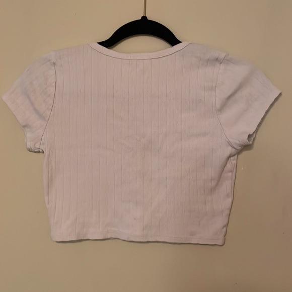 Button Up Crop Top - Picture 2 of 6